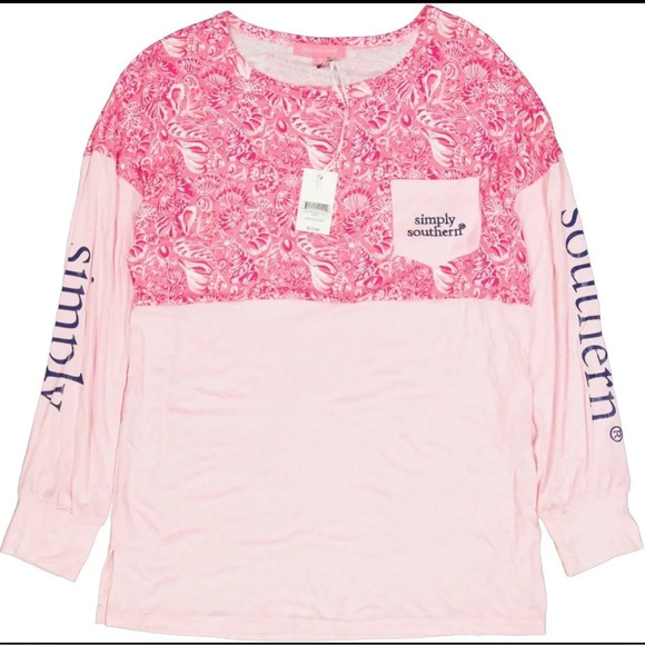 Simply Southern Tops - Simply Southern Long Sleeve Tee T-Shirt, NWT, Size Small
